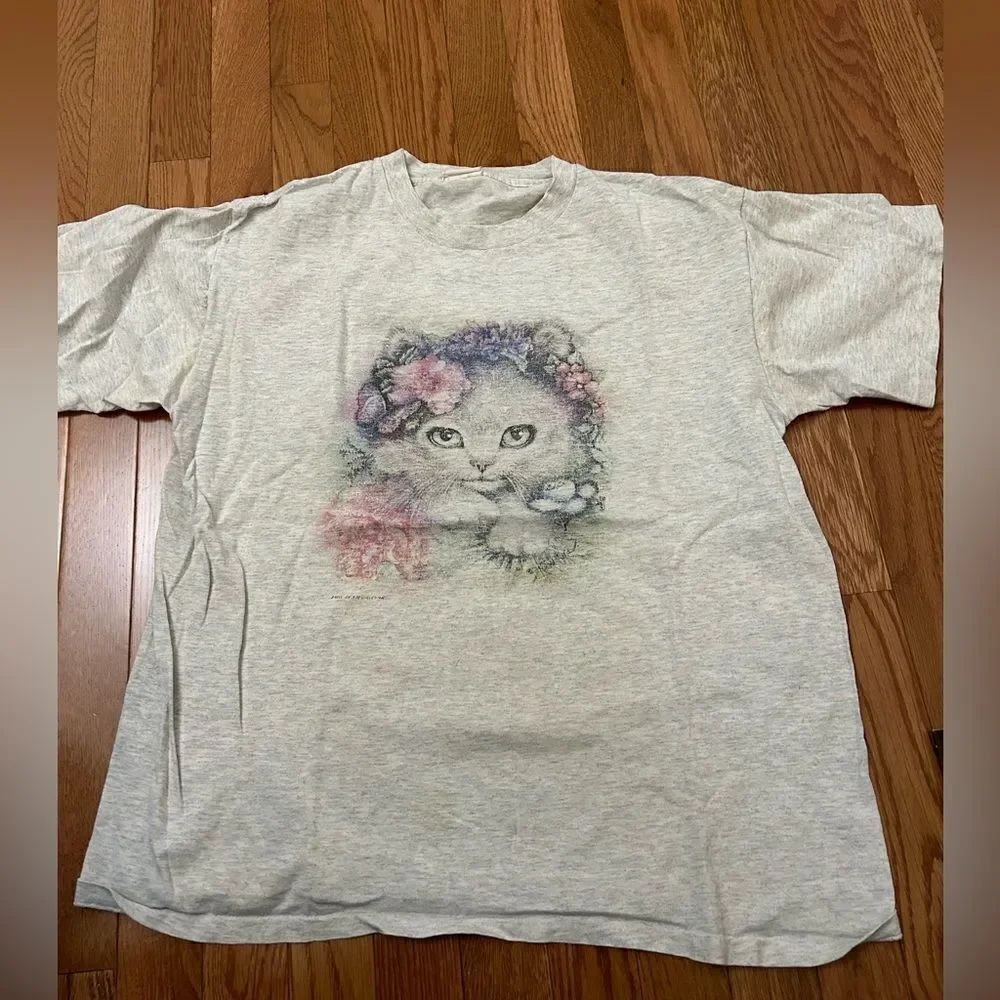 Floral Cat Tshirt